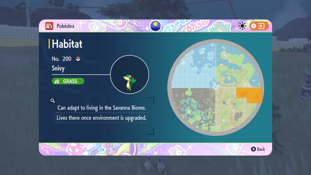 Pokemon SV DLC Snivy location